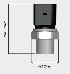 Technische Zeichnung - Amphenol i2s CCT Drucksensoren